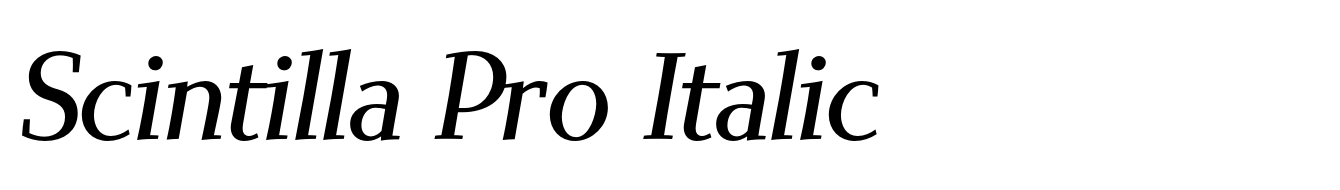 Scintilla Pro Italic